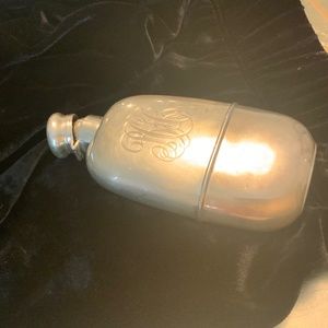 Antique 1920 Gorham Sterling Silver Hipflask Monogrammed Flask